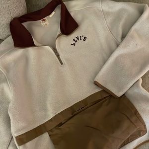 Levis neutrals quarter zip